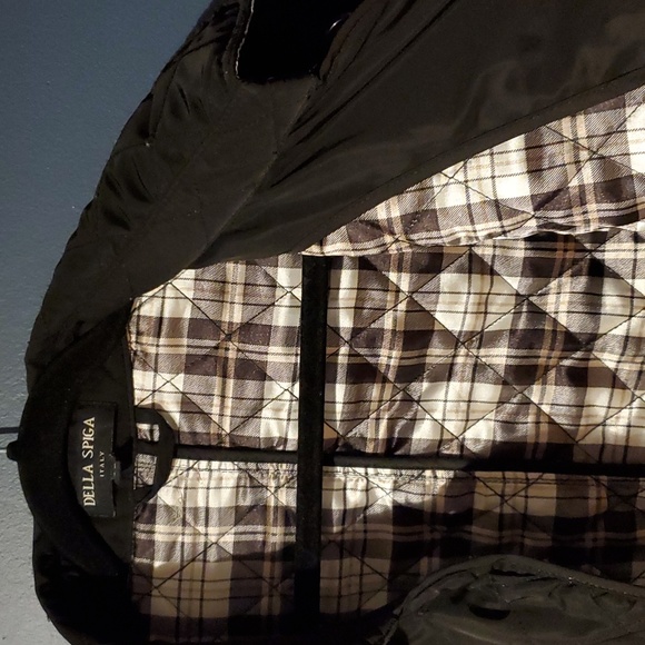 Bella Spiga Italy size L black quilted jacket - Picture 2 of 2